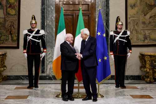 President Higgins meets H.E. Sergio Mattarella, President of the Italian Republic
