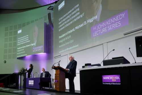 President delivers inaugural Lecture of the John Kennedy Lecture Series