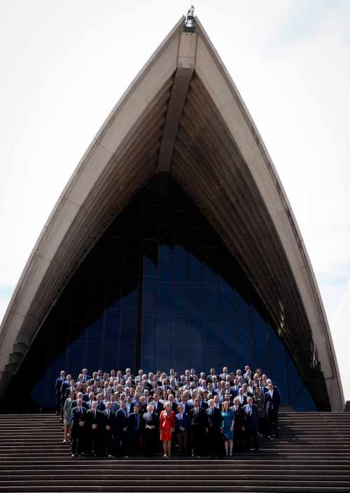 An tUachtarán agus Sabina i látháir ag cruinniú agus lón ar scáth Fiontraíocht Éireann