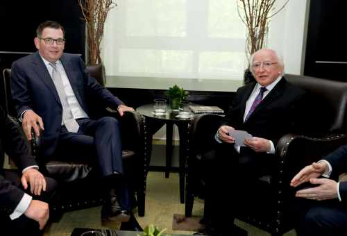 President attends a meeting with The Hon. Daniel Andrews, MP, Premier of Victoria