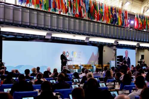 President Higgins delivers Keynote address at World Food Forum 