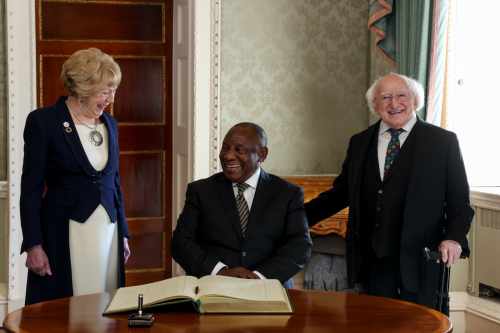 President Higgins Receives the President of the Republic of South Africa, H.E. Cyril Ramaphosa