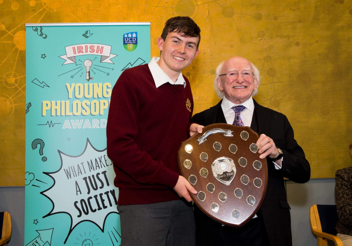 President presents awards at the Irish Young Philosopher Awards Festival