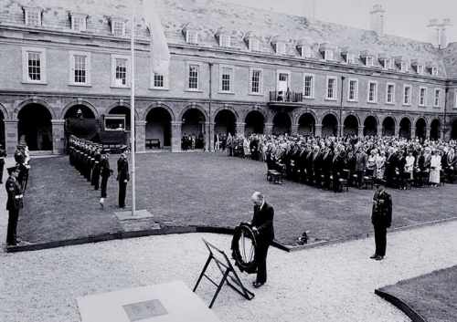 President Hillery at the National Day of Commemoration