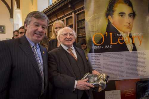 President officially opens the “Irish in Latin America Exhibition”