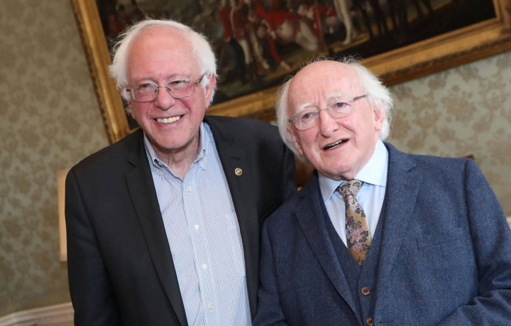 President receives Senator Bernie Sanders on a courtesy call