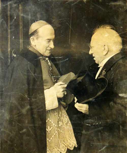 President O Ceallaigh with Archbishop John Charles Mc Quaid