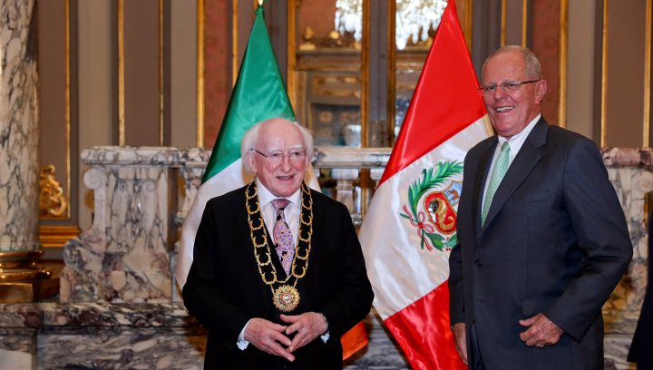 President attends a Ceremony of Conferral of the “Gran Collar del Orden del Sol”