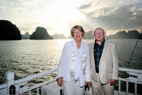 President Higgins visits UNESCO World Heritage Site