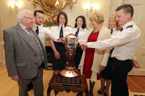 President presents the President’s Irish Red Cross Perpetual Trophy