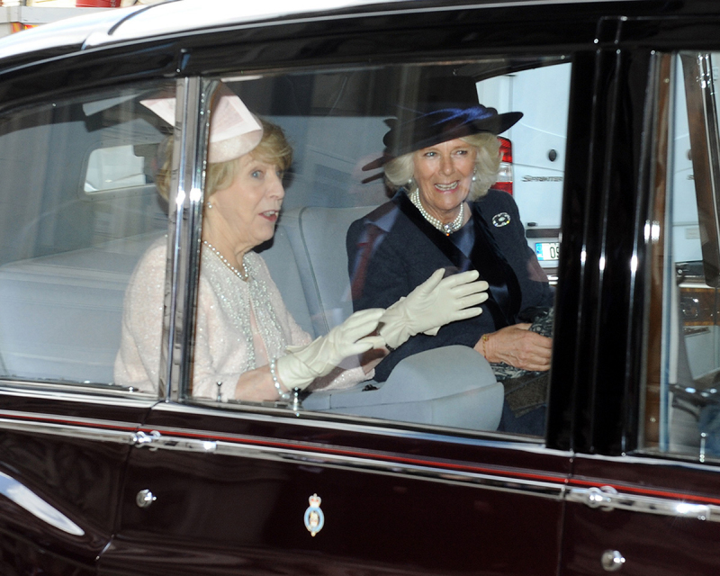  HRH The Duchess of Cornwall with Mrs Sabina Higgins at the Embassy of Ireland, London